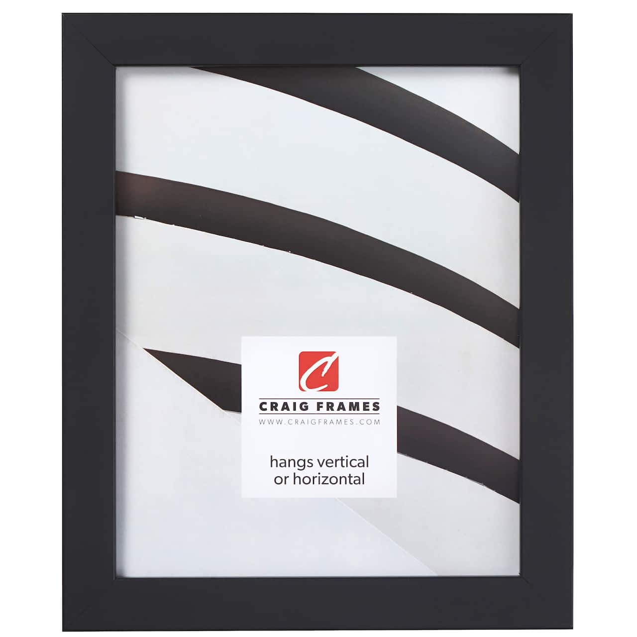 Craig Frames Essentials Mystic Satin Black Picture Frame